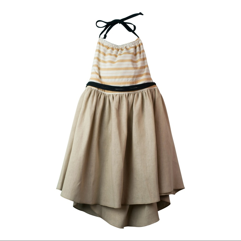Popelin reversible strap dress.